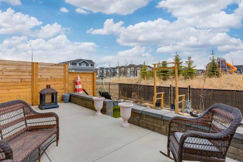 140 Emberside Glen, Cochrane, AB - Outdoor With Deck Patio Veranda