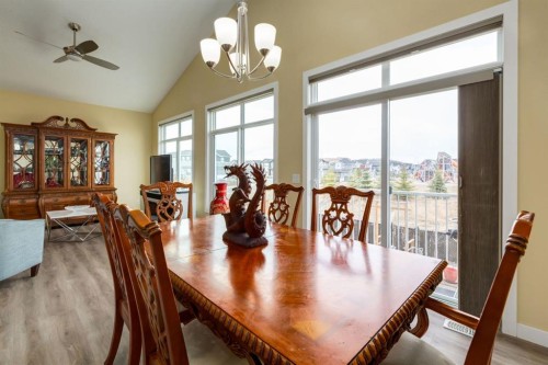 140 Emberside Glen, Cochrane, AB - Indoor Photo Showing Dining Room