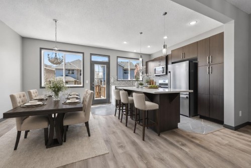 19 Auburn Crest Manor Se, Calgary, AB - Indoor Photo Showing Dining Room