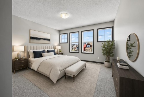 19 Auburn Crest Manor Se, Calgary, AB - Indoor Photo Showing Bedroom