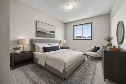 19 Auburn Crest Manor Se, Calgary, AB - Indoor Photo Showing Bedroom