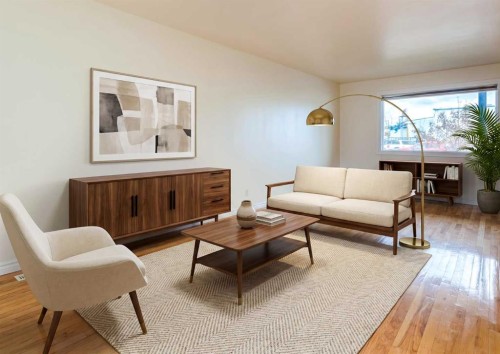 2514 16 Street Se, Calgary, AB - Indoor Photo Showing Living Room