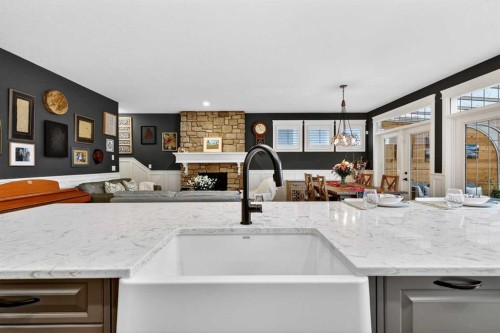 90 Cranbrook Hill Se, Calgary, AB - Indoor Photo Showing Kitchen With Double Sink