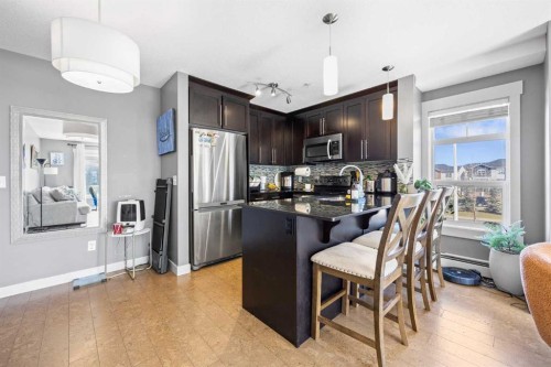 5209-155 Skyview Ranch Way Ne, Calgary, AB - Indoor Photo Showing Kitchen With Stainless Steel Kitchen With Upgraded Kitchen