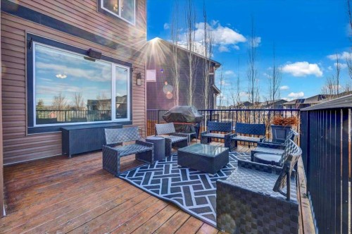 142 Fireside Bend, Cochrane, AB - Outdoor With Deck Patio Veranda With Exterior