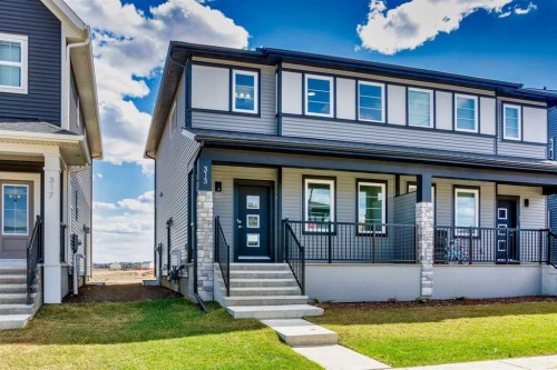 313 Cobblestone Gate Sw, Airdrie, AB - Outdoor With Deck Patio Veranda