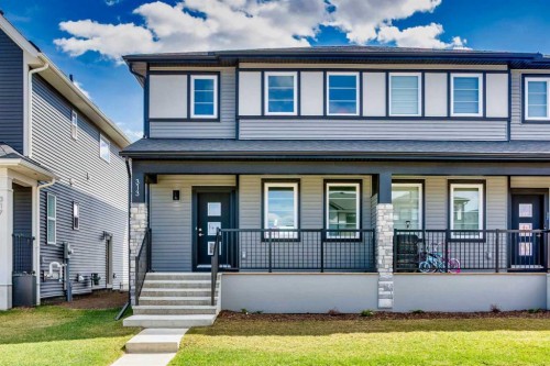 313 Cobblestone Gate Sw, Airdrie, AB - Outdoor With Deck Patio Veranda