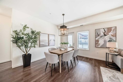 307-12 Mahogany Path Se, Calgary, AB - Indoor Photo Showing Dining Room