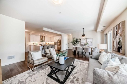 307-12 Mahogany Path Se, Calgary, AB - Indoor Photo Showing Living Room