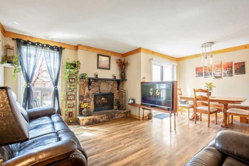 197 Abergale Close Ne, Calgary, AB - Indoor Photo Showing Living Room With Fireplace