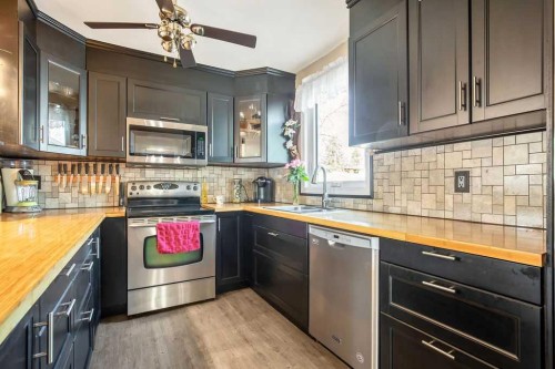 197 Abergale Close Ne, Calgary, AB - Indoor Photo Showing Kitchen With Double Sink