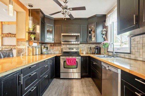 197 Abergale Close Ne, Calgary, AB - Indoor Photo Showing Kitchen With Double Sink
