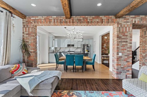 507 Windbrook Heights Sw, Airdrie, AB - Indoor With Fireplace