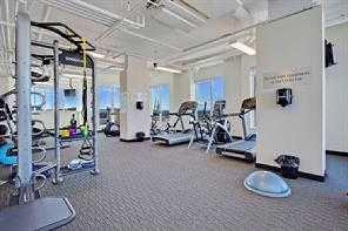 1901-930 6 Avenue Sw, Calgary, AB - Indoor Photo Showing Gym Room