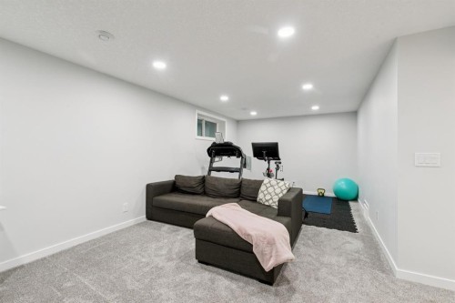 80 Brightoncrest Point Se, Calgary, AB - Indoor Photo Showing Basement