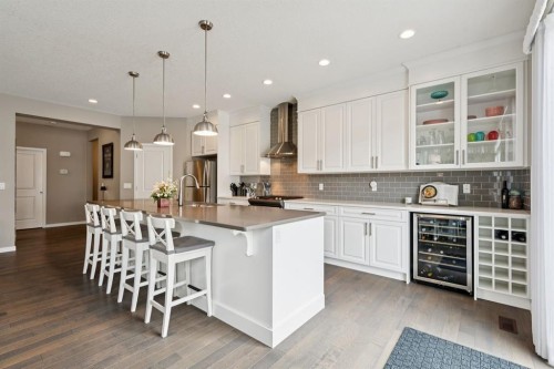 80 Brightoncrest Point Se, Calgary, AB - Indoor Photo Showing Kitchen With Upgraded Kitchen