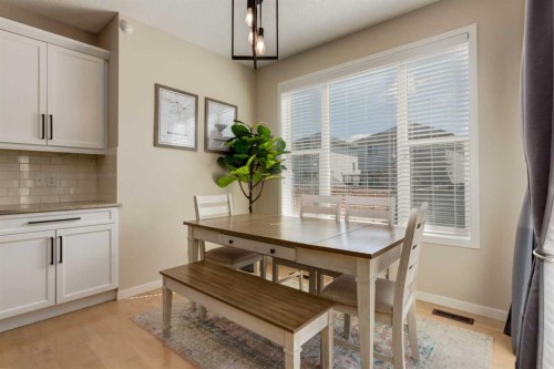 152 Brightoncrest Manor Se, Calgary, AB - Indoor Photo Showing Dining Room