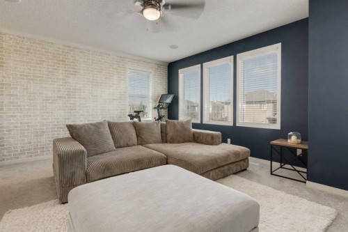 152 Brightoncrest Manor Se, Calgary, AB - Indoor Photo Showing Living Room