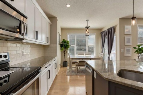 152 Brightoncrest Manor Se, Calgary, AB - Indoor Photo Showing Kitchen With Upgraded Kitchen