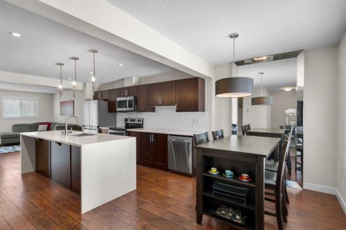 89 Pantego Lane Nw, Calgary, AB - Indoor Photo Showing Kitchen With Stainless Steel Kitchen With Upgraded Kitchen