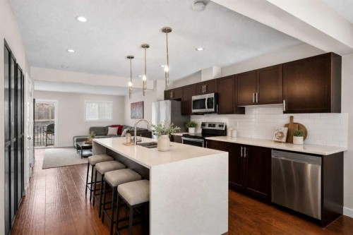 89 Pantego Lane Nw, Calgary, AB - Indoor Photo Showing Kitchen With Stainless Steel Kitchen With Upgraded Kitchen