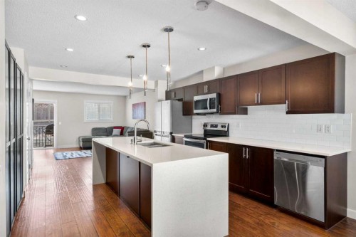 89 Pantego Lane Nw, Calgary, AB - Indoor Photo Showing Kitchen With Stainless Steel Kitchen With Upgraded Kitchen
