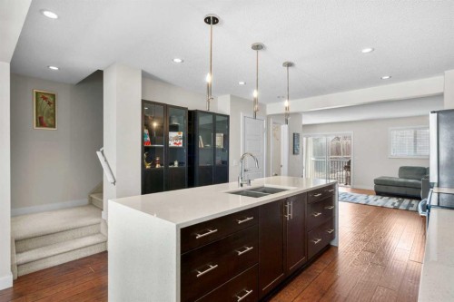 89 Pantego Lane Nw, Calgary, AB - Indoor Photo Showing Kitchen With Double Sink With Upgraded Kitchen