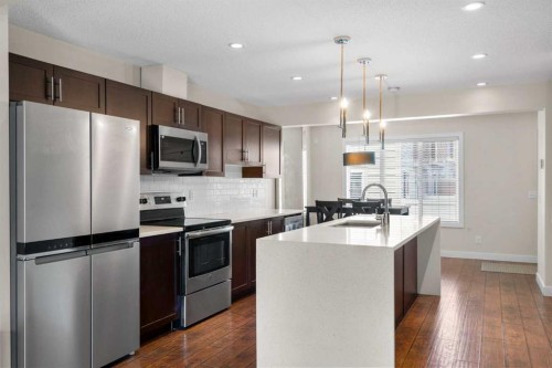 89 Pantego Lane Nw, Calgary, AB - Indoor Photo Showing Kitchen With Stainless Steel Kitchen With Upgraded Kitchen