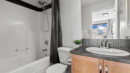 95 Elgin Meadows View Se, Calgary, AB - Indoor Photo Showing Bathroom