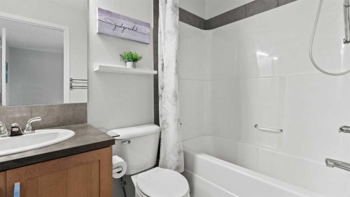 95 Elgin Meadows View Se, Calgary, AB - Indoor Photo Showing Bathroom