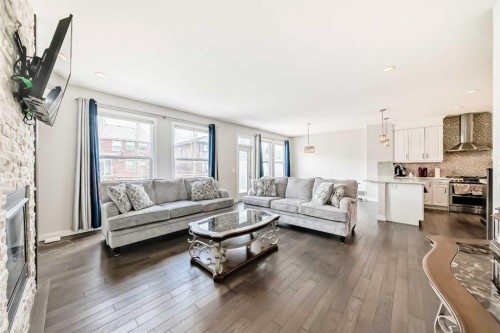 105 Sandpiper Point, Chestermere, AB - Indoor Photo Showing Living Room