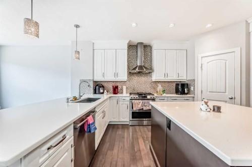 105 Sandpiper Point, Chestermere, AB - Indoor Photo Showing Kitchen With Upgraded Kitchen