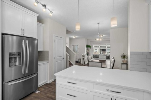 589 Masters Road Se, Calgary, AB - Indoor Photo Showing Kitchen With Upgraded Kitchen