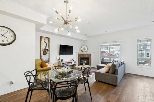6-1729 34 Avenue Sw, Calgary, AB - Indoor With Fireplace