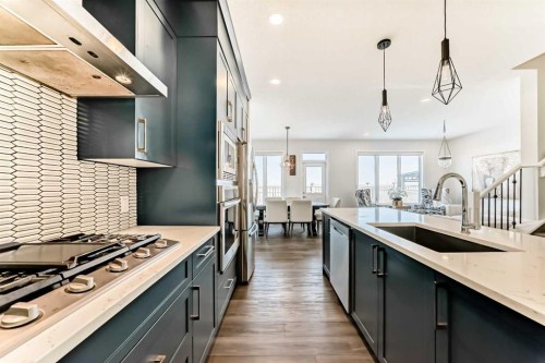 82 Magnolia Court Se, Calgary, AB - Indoor Photo Showing Kitchen With Upgraded Kitchen