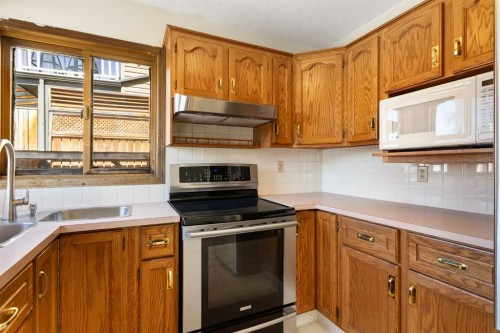 190 Hawkville Close Nw, Calgary, AB - Indoor Photo Showing Kitchen With Double Sink