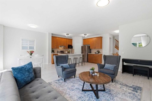 124 Kincora Glen Road Nw, Calgary, AB - Indoor Photo Showing Living Room