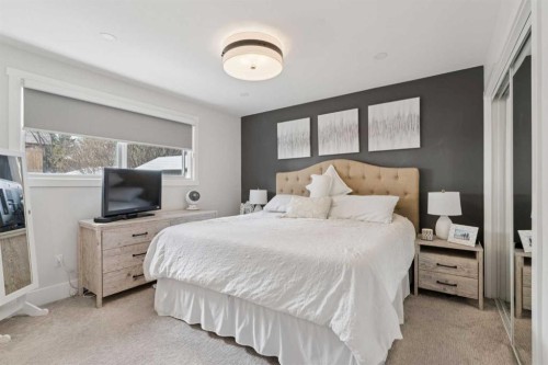 691 Brookpark Drive Sw, Calgary, AB - Indoor Photo Showing Bedroom