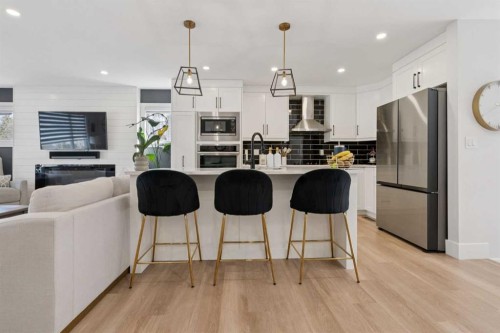 691 Brookpark Drive Sw, Calgary, AB - Indoor Photo Showing Kitchen With Stainless Steel Kitchen With Upgraded Kitchen