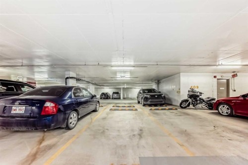 110-51 Waterfront Mews Sw, Calgary, AB - Indoor Photo Showing Garage