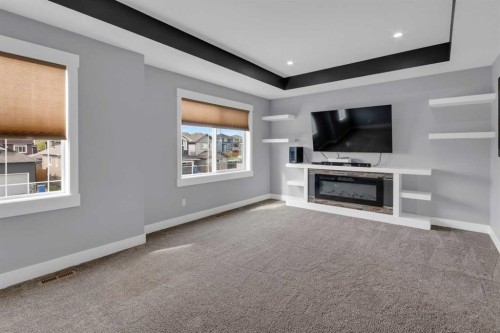 1112 Iron Landing Way, Crossfield, AB - Indoor Photo Showing Living Room