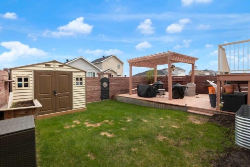 1112 Iron Landing Way, Crossfield, AB - Outdoor With Deck Patio Veranda