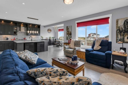1112 Iron Landing Way, Crossfield, AB - Indoor Photo Showing Living Room