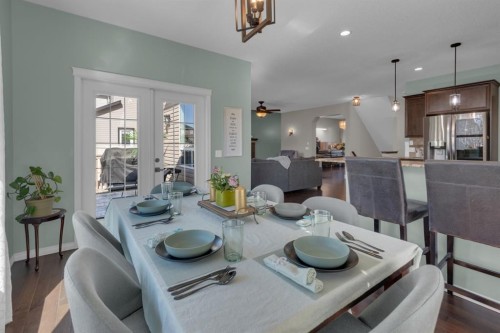 69 Morningside Circle Sw, Airdrie, AB - Indoor Photo Showing Dining Room