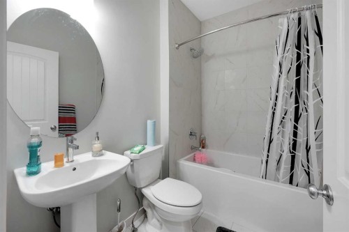 32 Seton Row Se, Calgary, AB - Indoor Photo Showing Bathroom