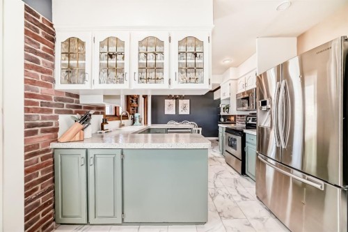 51 Foxwell Road Se, Calgary, AB - Indoor Photo Showing Kitchen With Stainless Steel Kitchen