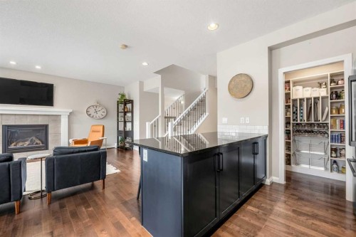 103 Auburn Glen Way Se, Calgary, AB - Indoor With Fireplace