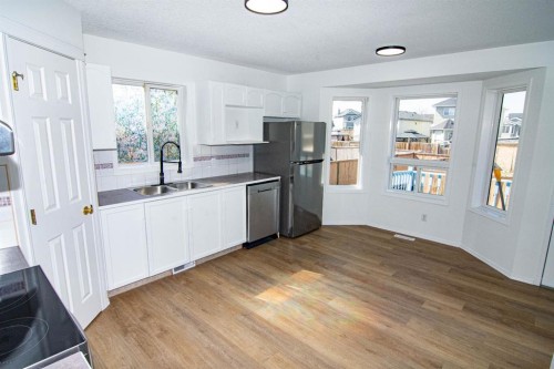 5320 Martin Crossing Drive Ne, Calgary, AB - Indoor Photo Showing Kitchen With Stainless Steel Kitchen With Double Sink