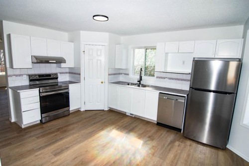 5320 Martin Crossing Drive Ne, Calgary, AB - Indoor Photo Showing Kitchen With Stainless Steel Kitchen With Double Sink