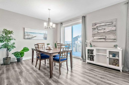 75 Sundown Way, Cochrane, AB - Indoor Photo Showing Dining Room